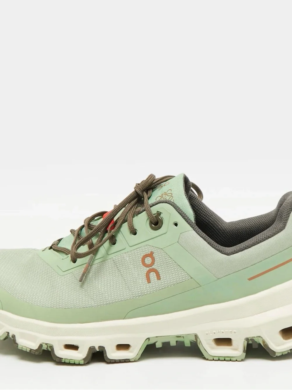 Loewe Women's Mint Green Athletic Sneaker with Brown Laces